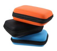 MAGICLULU Boîtier Rigide de Protection Fermeture Éclair Lisse en Eva Lot de 3 Pièces pour Disque Dur Portable 2,5 Pouces pour Câble de Données et Chargeur