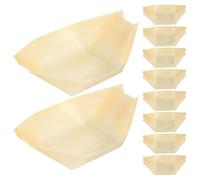 MAGICLULU Bol à Goûter en Bois de Pin Jetable 9cm X 5,5cm, Lot de 50 Bols Biodégradables pour Snacks, Sushi, Salades, Dessert Contenants Alimentaires Pratiques pour Restauration,