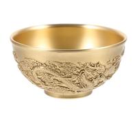 MAGICLULU Bol en Cuivre Décoratif Vintage Or Design Unique pour Rangement D'objets et Ornement de Bureau à Domicile pour Collection