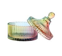 MAGICLULU Bonbonnière Verre avec Couvercle Pot à Thé Contenant à Bonbons Porte-Bijoux De Rangement pour Maison