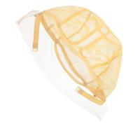 MAGICLULU Bonnet de Postiche Élastique en Nylon Beige Filet en Dentelle T Invisible pour Fabrication de Perruques Doublure Extensible Confortable pour Femmes Usage Quotidien