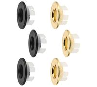 MAGICLULU Bouchon de Trop-plein pour Évier 6 Pièces Anneaux de Garniture en Cuivre pour Trou Rond 23-25 Mm, Accessoire de Salle de Bain Cuisine Anti-débordement