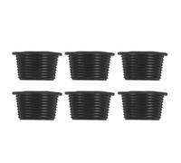 MAGICLULU Bouchon Tuyau Évacuation en Caoutchouc Noir 50mm à 32mm, Joint Machine à Laver pour Évier Cuisine et Salle de Bain, Lot de 6 Pièces, Réduit les Obstructions