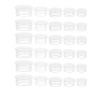 MAGICLULU Bouchons de bouteille de vin en plastique transparent, 50 pièces, pour sel et poivre, pour shaker à épices, à couvercle plat, pour condiments et boissons