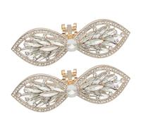 MAGICLULU Boucles de Chaussures Élégantes et Uniques Amovibles en Alliage de Zinc et Cristaux Or 1 Paire D'accessoires Décoratifs Polyvalents pour Engagements