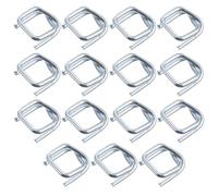 MAGICLULU Boucles Réglables en Métal Galvanisé pour Cerclage 19mm, Lot de 50 Boucles de Sangle D'emballage Robuste, Pratique et Légère pour Feuillard Industriel et Emballage Sécurisé