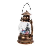 MAGICLULU Boule à Neige Musicale de Noël avec LED Boîte à Musique Alimentée par Batterie et USB Décoration Festive Forme de Lanterne pour Intérieur pour de Fin Année