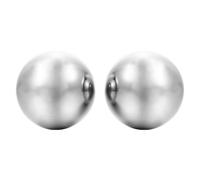 MAGICLULU Boules Baoding 70 MM en Acier Inoxydable, 1 Paire pour Massage des Mains et Exercices de Physiothérapie à Usage Quotidien
