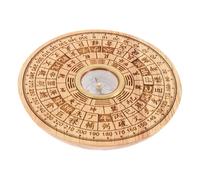 MAGICLULU Boussole Feng Shui Bois de Pêcher Décoration Intérieur avec Marquages Traditionnels Accessoire Feng Shui et Pratique pour Observation et Ambiance