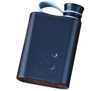 MAGICLULU Bouteille D'eau A5 Plate 400ml Bleu en Pp et Silicone, Étanche et Facile à Transporter, Gourde D'extérieur Créative pour Usage Intérieur et Fêtes Réutilisable