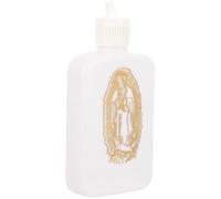 MAGICLULU Bouteille d'eau Bénite Rechargeable 100 ML, Petite Bouteille Vide Croix Dorée pour Baptême et Usage Religieux, Récipient Compact Portable pour Voyages et Prières