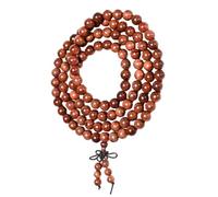 MAGICLULU Bracelet en Bois Marron pour Homme Perles 108 Pièces, Design Créatif Chic, Confortable à Porter, Présent D'affaires ou Bien-être Employé