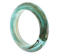 MAGICLULU Bracelet Jonc Large Rond en Acrylique Vert pour Femmes, Confortable et Élégant, Style Minimaliste Moderne, Cadeau pour Anniversaire ou Festival