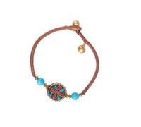 MAGICLULU Bracelet Tissé Ajustable de Style National Népal en Matériau Mixte, Élégant et Coloré, pour Anniversaire ou Saint-valentin