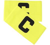MAGICLULU Brassard de Capitaine en Nylon Jaune Résistant à l'usure, Accessoire Sport Indispensable pour Football, pour Coupe du Monde, Lot de 2 Pièces Bien Fixé Bras