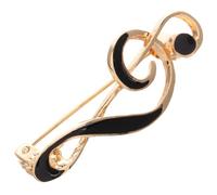 MAGICLULU Broche Aimantée Femme en Alliage de Zinc Design Minimaliste de Note de Musique, Épingle Polie pour Revers de Veste ou Pull