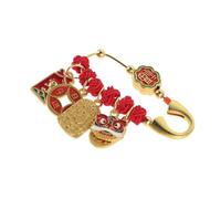 MAGICLULU Broche Épingle de Sûreté Chinoise Artisanale en Fil Rouge, Broche Amulette Feng Shui pour Femmes Enceintes et Bébés, Protection les Mauvais Esprits, Accessoire Chance