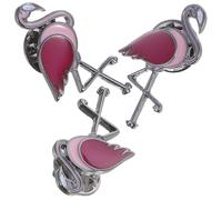 MAGICLULU Broche Flamant Rose en Alliage, Lot de 3 Pièces Décoratives Élégantes et Vintage, Facile à Assortir pour Fête ou Présent Fête des Mères