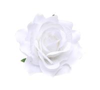 MAGICLULU Broche Fleur Artificielle 5 Pièces 10 Cm Grosse Rose Blanche Pinces à Cheveux à Fleurs Mariage Accessoires Cérémonie Dames D’honneur
