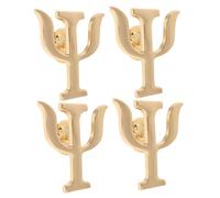 MAGICLULU Broche Psychologue en Alliage Rétro Lot de 4 Épingles à Revers Lettres Grecques Symboles Psychologie Accessoires pour Manteaux Paquet et Costumes Femme Homme