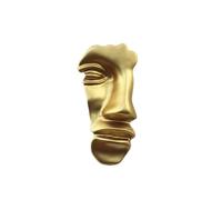 MAGICLULU Broche Visage Créative en Alliage Couleur Or, Style Simple et Élégant, Épingle à Broche pour Costume et Banquet, Accessoire de Mode Féminin