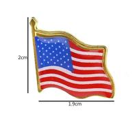 MAGICLULU Broches Drapeau Américain Décoration Créative en Fer Résistantes à L'usure Lot de 12 Pièces pour Independence Day et Collectionneurs de Badges