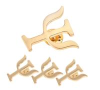 MAGICLULU Broches Psychologue en Alliage Lot de 4, Épingle Décorative Lettres Grecques, Badges pour Vêtements et Costumes, Accessoire Symbolique pour Professionnels et Présent Psychologue