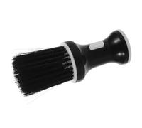 MAGICLULU Brosse à Cou Noire pour Salon de Coiffure, Plumeau de Nettoyage Doux pour Barbe et Cheveux, Poils Souples Anti-irritation, Accessoire Compact et Pratique pour Rasage Blaireau