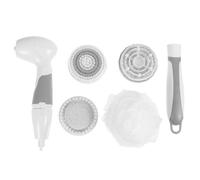 MAGICLULU Brosse de Bain Électrique Étanche Longue Poignée en Abs Brosse Corporelle Multifonction pour Massage et Nettoyage pour Usage Quotidien et Voyage Couleur Couleur Aléatoire