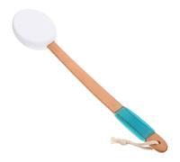 MAGICLULU Brosse de Bain en Bois Manche Long pour Dos Difficile à Atteindre, Brosse Exfoliante pour Gommage et Massage, Accessoire de Bain pour Améliorer la Circulation