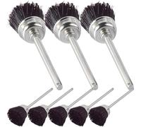 MAGICLULU Brosse de Nettoyage 8pcs en Métal Poils Résistants Accessoires Manucure Mini pour Embouts de Perceuse à Ongles pour Usage DIY Nail Art à Domicile