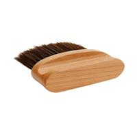 MAGICLULU Brosse de Nettoyage pour Coiffure à Manche en Bois Naturel, Plumeau pour Cheveux Cassés et Cou, Outil Professionnel de Barbier, Poils Résistants, Usage Salon et Personnel