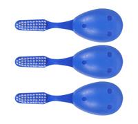 MAGICLULU Brosses à Dents Manuelles Plusieurs styles pour Nettoyage des Zones Difficiles D'accès en Plastique Bleues Lot de 3 Compactes Plusieurs styles pour Prisons et Plusieurs styles