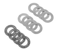 MAGICLULU Butée à Aiguilles Lot de 4 avec Rondelle Plate, Roulements Industriels Unidirectionnels en Acier Robuste, Palier de Butée à Roulement à Rouleaux pour Machines Industrielles