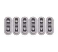 MAGICLULU Butées Rembourrées pour Siège Toilette Lot de 6, Coussinets Joint d'Étanchéité pour Stabilité Renforcée, Antidérapants, Adaptés la Majorité des Abattants Wc pour Salle de Bain