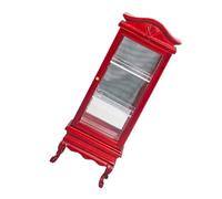 MAGICLULU Cabinet Miniature avec Top Courbé Étagère Décorative pour Maison de Poupées Accessoire de Collection Massif Assemblage Facile
