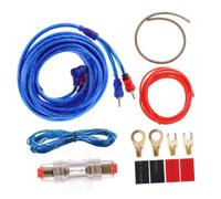 MAGICLULU Câble Alimentation pour Voiture Kit Amplificateur Cuivre Pur Câblage Audio Complet avec Accessoires pour Installation Facile et Utilisation Quotidienne