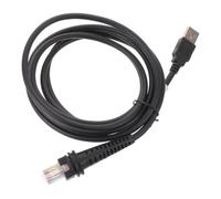 MAGICLULU Câble de Données USB 2 Mètres Compatible Scanner Code-Barres Noir avec Protection en Alliage Plastique pour Opérations Commerciales et Gestion des Stocks