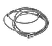 MAGICLULU Câble de Fixation pour Filet de Basket Résistant Rupture Corde Acier avec Boucle Aluminium Compatible Paniers Basket Extérieurs et Intérieurs Installation sans Outil