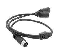 MAGICLULU Câble Midi Broches Adaptateur Mâle vers Femelles avec Gaine pour Connexion Audio Industrielle et Musicale