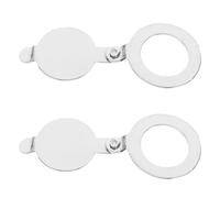 MAGICLULU Cache-jonction Porte D'entrée en Cuivre 14mm, Lot de 2 Pièces, Couverture Anti-regard pour Œilleton, Protection Confidentialité Maison et Bureau, Remplacement du Trou de Porte