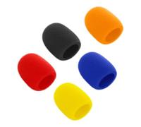 MAGICLULU Cache-microphone en Éponge 5 Pièces Vent et Résistance à L'usure, Housse Micro pour Performances sur Scène