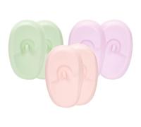MAGICLULU Cache-oreilles en Silicone Réutilisables pour Teinture Capillaire, Protège-oreilles Imperméables Haute Température, 3 Paires Couleurs Pastel pour Salon et Usage Domestique