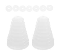 MAGICLULU Cache-poussière en Silicone pour Perceuse Électrique 2 Pièces, Accessoire Léger et Anti-poussière, Collecteur de Poussière Blanc pour Chantier