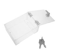 MAGICLULU Cache-prises Transparent Verrouillable avec Clé pour Interrupteur Mural Type 86, Boîte de Protection Étanche pour Prise Extérieure, Protecteur de Prise Sécurisé pour Maison,