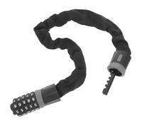 MAGICLULU Cadenas à Chaîne Antivol de Vélo à Code, Chaîne de Sécurité Noire en Alliage D'aluminium et Acier, Verrouillage et Déverrouillage, pour Vélo et Batterie, Cyclistes