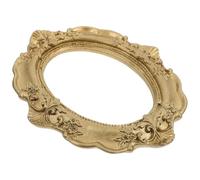 MAGICLULU Cadre Photo Ancien Décoratif en Plâtre Relief Petit Cadre Photo Vintage Texturé Bleu Azur Multifonction pour Décoration