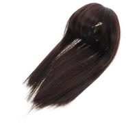 MAGICLULU Capillaire Postiche pour Femmes aux Cheveux Clairsemés, Postiche Synthétique Invisible Tête Complète 25cm, Couleur Brun Foncé, Léger, Extension Cheveux Clips Usage Quotidien