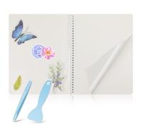 MAGICLULU Carnet D'autocollants Réutilisable Grand Format, Album de Collection pour Garçon et Filles avec Organisateur de Feuilles, Livre de Rangement Autocollants DIY pour Activité