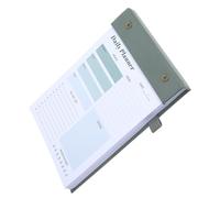 MAGICLULU Carnet de Planification Quotidien A5 Perforations, Pages Lignées Vert Clair, Bloc-notes Agenda et Listes de Tâches, Fournitures de Bureau pour Organisation et Réunions de Travail